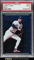 Derek Jeter [Blue] #100 Baseball Cards 1996 Select Certified Prices