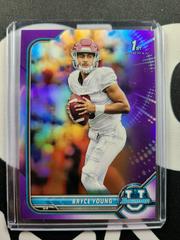 Bryce Young [Purple] #4 Football Cards 2021 Bowman University Prices