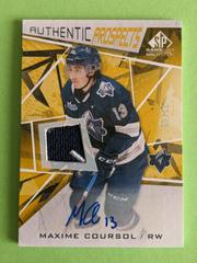 Maxime Coursol [Gold Autograph Patch] Hockey Cards 2021 SP Game Used CHL Prices