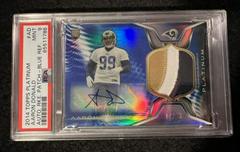 Aaron Donald [Blue Refractor] #AD Football Cards 2014 Topps Platinum Autograph Rookie Patch Prices
