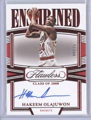 Hakeem Olajuwon [Ruby] #9 Basketball Cards 2022 Panini Flawless Enshrined Signature Prices