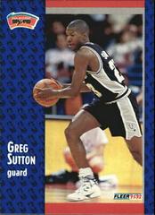 Greg Sutton #356 Basketball Cards 1991 Fleer Prices
