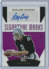 Ray Guy #SM 32 Football Cards 2019 Donruss Signature Marks Autographs Prices