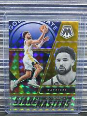 Klay Thompson [Gold] #24 Basketball Cards 2022 Panini Mosaic Stare Masters Prices