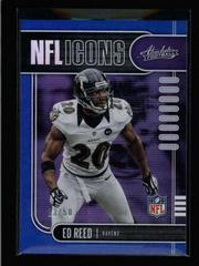 Ed Reed [Spectrum Blue] #19 Football Cards 2019 Panini Absolute NFL Icons Prices