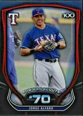 Jorge Alfaro Baseball Cards 2015 Bowman Scout's Top 100 Prices