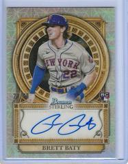 Brett Baty [Speckle] #RA-BB Baseball Cards 2023 Bowman Sterling Rookie Autographs Prices
