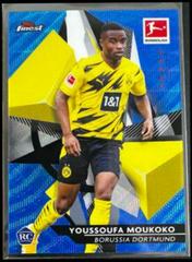 Youssoufa Moukoko [Blue Wave Refractor] #29 Soccer Cards 2020 Topps Finest Bundesliga Prices