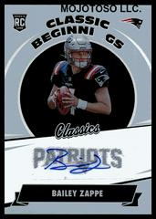 Bailey Zappe [Signature] #CB-21 Football Cards 2022 Panini Classics Beginnings Prices
