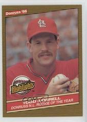Todd Worrell #54 Baseball Cards 1986 Donruss Highlights Prices