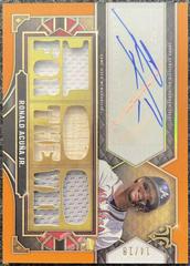 Ronald Acuna Jr. [Amethyst] Baseball Cards 2022 Topps Triple Threads Autograph Relic Prices