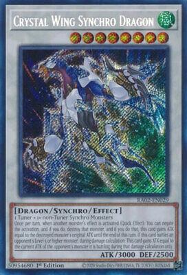 Crystal Wing Synchro Dragon [Secret Rare] RA02-EN029 YuGiOh 25th Anniversary Rarity Collection II