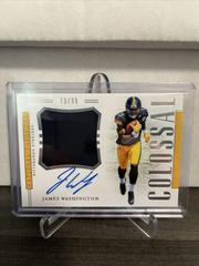 James Washington Football Cards 2018 National Treasures Rookie Colossal Signatures Prices