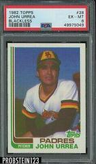 John Urrea [Blackless] Baseball Cards 1982 Topps Prices