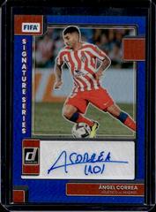 Angel Correa [Blue] #SS-ACO Soccer Cards 2022 Panini Donruss Signature Series Prices