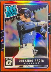 Orlando Arcia [Red] Baseball Cards 2017 Panini Donruss Optic the Rookies Prices