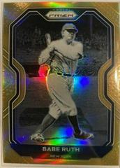 Babe Ruth [Gold Prizm] Baseball Cards 2021 Panini Prizm Prices