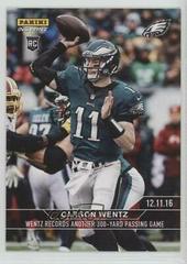 Carson Wentz #313 Football Cards 2016 Panini Instant NFL Prices