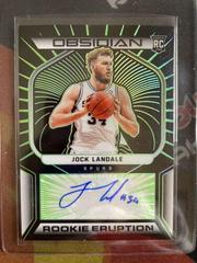 Jock Landale [Green] #RES-JLD Basketball Cards 2021 Panini Obsidian Rookie Eruption Signatures Prices