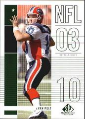 Alex Van Pelt #47 Football Cards 2003 SP Game Used Prices