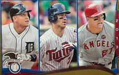 Joe Mauer, Miguel Cabrera, Mike Trout [Gold] #103 Baseball Cards 2014 Topps Prices