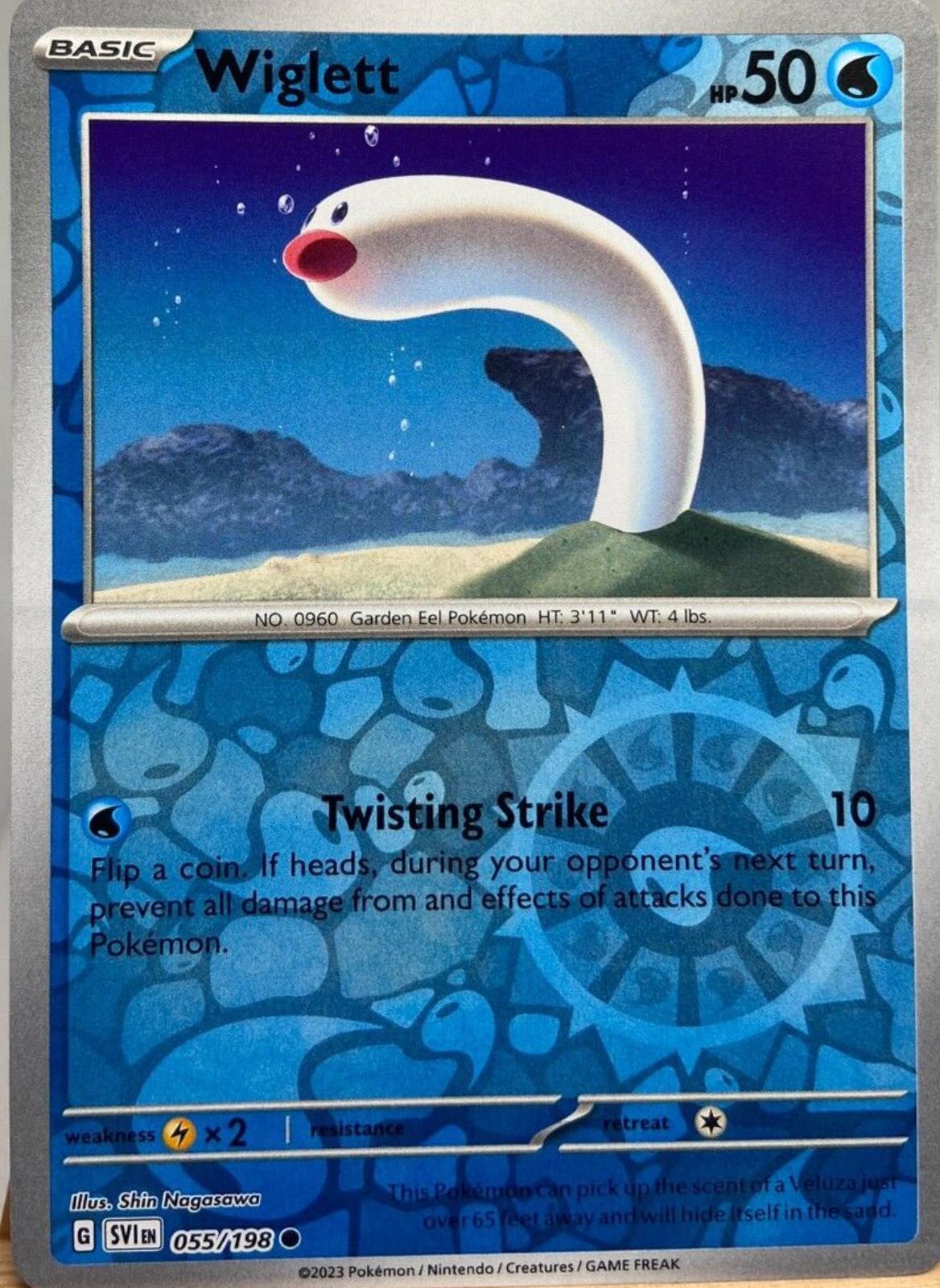 Wiglett [Reverse Holo] #55 Pokemon Scarlet & Violet