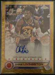 Chris Livingston [Gold RayWave] Basketball Cards 2022 Topps Chrome McDonald's All-American Autographs Prices