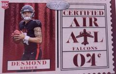 Desmond Ridder Football Cards 2022 Panini Certified Air Prices