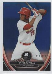 Oscar Taveras [Blue Refractor] #1 Baseball Cards 2013 Bowman Platinum Chrome Prospects Prices