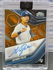 Anthony Volpe [Orange] Baseball Cards 2023 Topps Chrome Black Autographs Prices