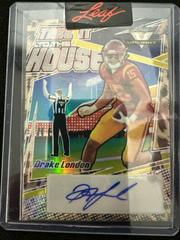 Drake London [Leopard] #TH-DL1 Football Cards 2022 Leaf Valiant Autographs Take it to the House Prices