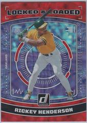 Rickey Henderson [Red] #LL6 Baseball Cards 2023 Panini Donruss Locked and Loaded Prices