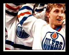 Gretzky Holding Cup [Lower Left] Hockey Cards 1987 Panini Stickers Prices