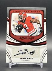 Zamir White [Ruby] #SM-ZWH Football Cards 2022 Panini Immaculate Collegiate Signature Moves Prices