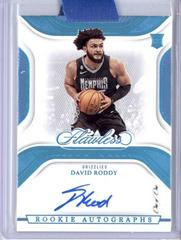 David Roddy [Platinum] #19 Basketball Cards 2022 Panini Flawless Rookie Autograph Prices