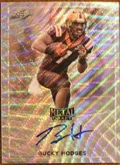 Bucky Hodges [Silver Wave Prismatic] Football Cards 2017 Leaf Metal Draft Autographs Prices