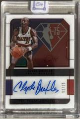 Clyde Drexler [Red] #75-CDX Basketball Cards 2021 Panini One and One 75th Team Signatures Prices
