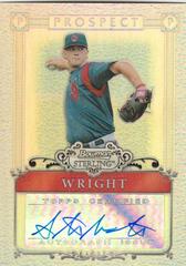 Steven Wright [Autograph Refractor] #BSPSW Baseball Cards 2006 Bowman Sterling Prospect Prices