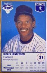 Rickey Henderson Baseball Cards 1987 Kraft Home Plate Heroes Hand Cut Prices