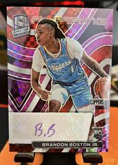 Brandon Boston Jr. #AA-BBJ Basketball Cards 2021 Panini Spectra Aspiring Autographs Prices