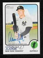Aaron Judge Baseball Cards 2022 Topps Heritage Real One Autographs Prices
