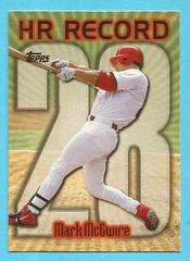 Mark McGwire [#28] Baseball Cards 1999 Topps Home Run Record Prices