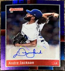 Andre Jackson [Pandora] #R88S-AJ Baseball Cards 2022 Panini Donruss Optic Retro 1988 Signatures Prices