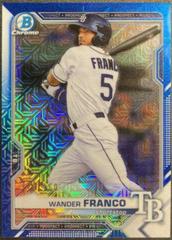 Wander Franco [Blue Refractor Mega Box Mojo] #BCP-57 Baseball Cards 2021 Bowman Chrome Prospects Prices