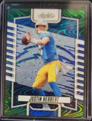 Justin Herbert [Green Waves] #1 Football Cards 2023 Panini Absolute Prices