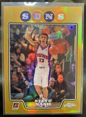 Steve Nash [Gold Refractor] #13 Basketball Cards 2008 Topps Chrome Prices