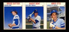 Amos Otis, Bruce Sutter, Bucky Dent [Hand Cut Panel] Baseball Cards 1979 Hostess Prices