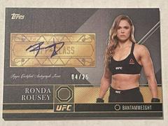 Ronda Rousey [Silver] Ufc Cards 2016 Topps UFC Top of the Class Autographs Prices
