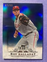 Roy Halladay [Blue] Baseball Cards 2013 Topps Tribute Prices