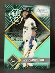 Jackson Chourio [Aqua] #ST-14 Baseball Cards 2023 Bowman Sterling Tek Prices